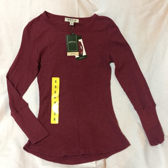 Nwt Orvis Waffle Tee Thermal Top Shirt 